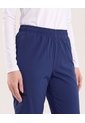 Pantalón Cargo Con Bota Resortada  Para Mujer Azul Ostu de Ostu