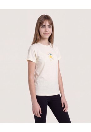 Pack X2 Camisetas Summer Para Niña  Infantil Niña Crema Ostu