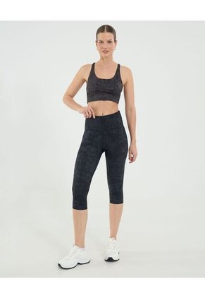 Leggins Para Mujer Medio Color Negro Marca Ostu #40230618