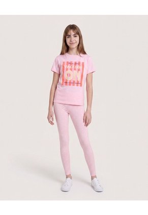 Pack X2 Camisetas Summer Para Niña  Infantil Niña Crema Ostu