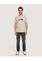 Camiseta Mickey Mouse Icon  Para Hombre Beige Ostu de Ostu