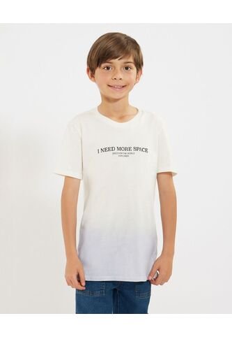 Camiseta Para Niño Manga Corta Cuello Redondo Color Azul  Marca Ostu #80090233 Ostu