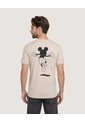 Camiseta Mickey Mouse Icon  Para Hombre Beige Ostu de Ostu