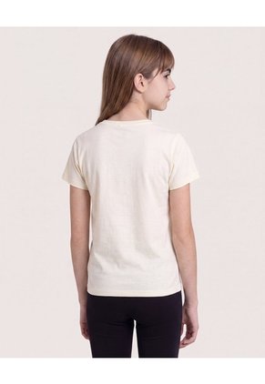 Pack X2 Camisetas Summer Para Niña  Infantil Niña Crema Ostu