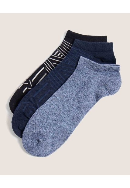 Medias X3 Para Hombre Invisible Color Negro Marca Ostu #60980349