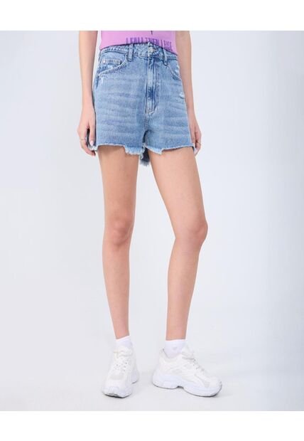 Short Para Mujer Relax Color Azul Claro Marca Ostu #40190333