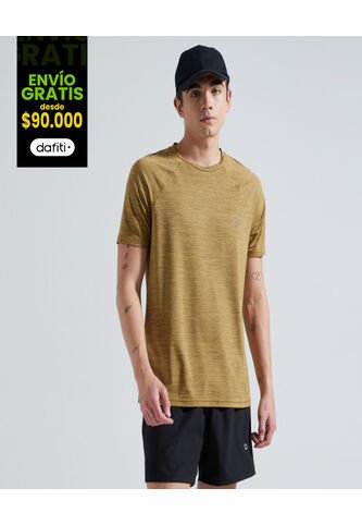 Camiseta Para Hombre Manga Corta Color Naranja Marca Ostu #60091020 Ostu