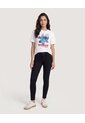 Camiseta Stitch Attack  Para Mujer Crema Ostu de Ostu