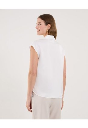 Blusa Para Mujer Manga Sisa Color Crudo Marca Ostu #40121188