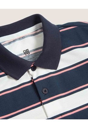 Polo Infantil Niño Manga Corta Color Azul Marca Ostu #80110104