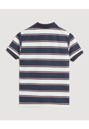 Polo Infantil Niño Manga Corta Color Azul Marca Ostu #80110104