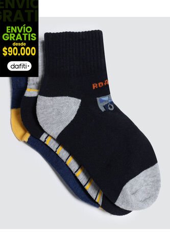 Medias Infantil Niño Invisible Color Negro Marca Ostu #80980109 Ostu