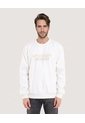 Buzo Cuello Redondo Con Screen  Para Hombre Crema Ostu de Ostu