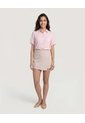 Camisa Manga Corta  Para Mujer Lila Ostu de Ostu