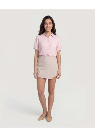 Camisa Manga Corta  Para Mujer Lila Ostu Ostu