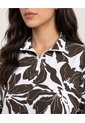 Buzo Botanical Half Zipper  Para Mujer Café Ostu de Ostu