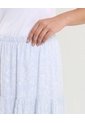 Falda Maxi Floral Breeze  Para Mujer Azul Ostu de Ostu