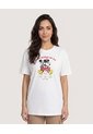 Camiseta Mickey Minnie Magic  Para Mujer Crema Ostu de Ostu