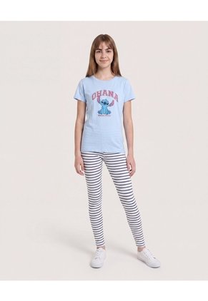 Pack X2 Leggings Rayas Para Niña  Infantil Niña Negro Ostu