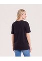 Camiseta Cenicienta Relaxed   Para Mujer Negro Ostu de Ostu