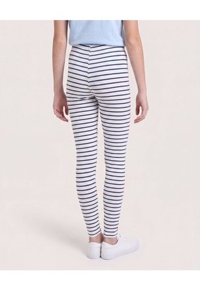 Pack X2 Leggings Rayas Para Niña  Infantil Niña Negro Ostu