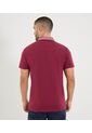 Polo Para Hombre Cuello Tejido Sin Bolsillo Color Vino Marca Ostu #60110837 de Ostu