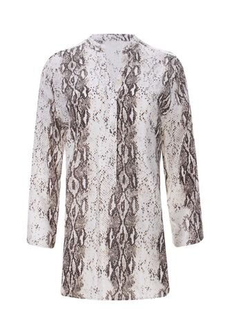 Blusa Para Mujer Manga 3/4 Color Café  Marca Ostu #40120457 Ostu