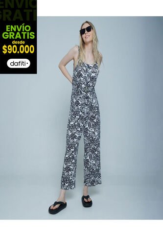 Enterizo Para Mujer Manga Sisa Color Negro Marca Ostu #40320087 Ostu