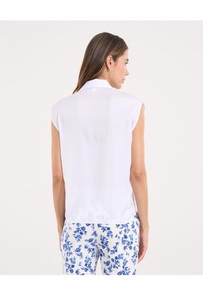 Camisa Para Mujer Manga Corta Color Blanco Marca Ostu #40010346