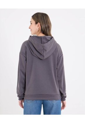 Buzo  Para Mujer Hoodie Color Gris Marca Ostu #40060519