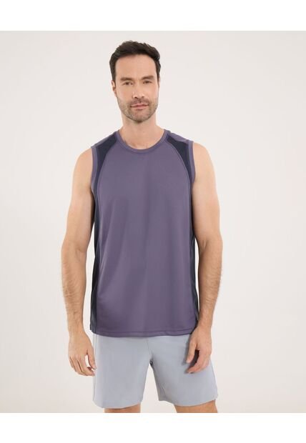 Camiseta Para Hombre Manga Sisa Cuello Redondo Color Morado Marca Ostu #60091689