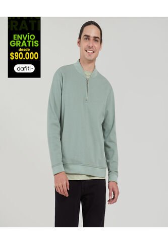 Buzo Para Hombre Bomber Color Verde  Marca Ostu #60060306 Ostu