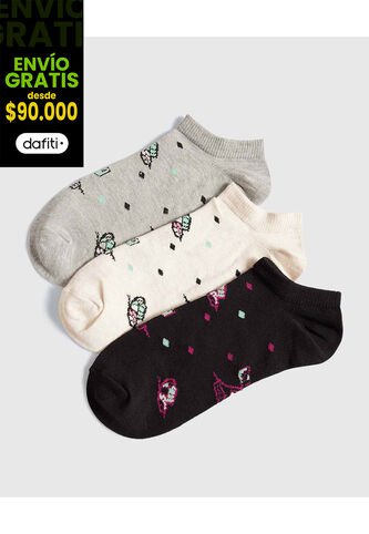 Medias Para Mujer Invisible Color Negro Marca Ostu #40980236 Ostu