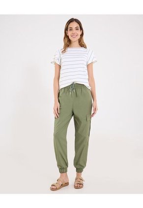 Pantalón Para Mujer Jogger Color Verde Marca Ostu #40070823