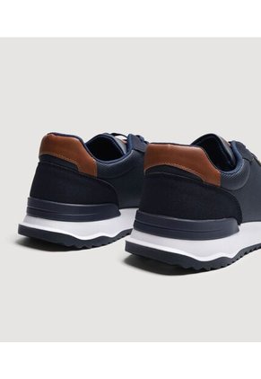 Tenis Para Hombre Formal Color Azul Marca Ostu #60720129