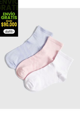 Medias Para Mujer Tobillera Color Negro Marca Ostu #40980229 Ostu