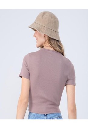 Crop Top Para Mujer Crop Top Color Café Claro Marca Ostu #40092335