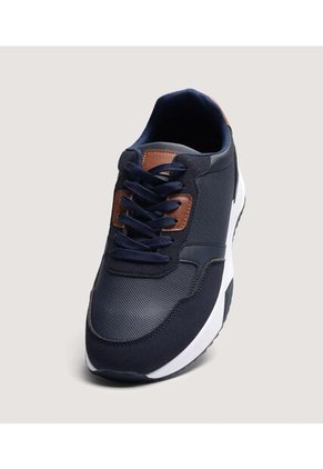 Tenis Para Hombre Formal Color Azul Marca Ostu #60720129