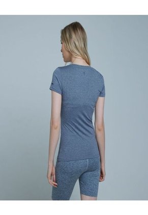 Camiseta Para Mujer Manga Corta Cuello V Color Negro Marca Ostu #40091888