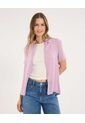 Camisa Para Mujer Manga Corta Color Lila Marca Ostu #40010331 de Ostu