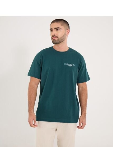 Camiseta Para Hombre Manga Corta Cuello Redondo Color Verde Marca Ostu #60091845