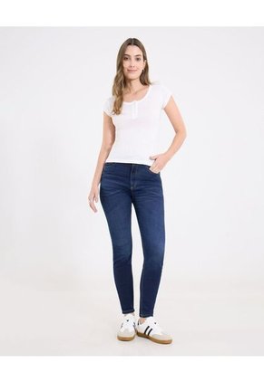 Camiseta  Para Mujer Manga Corta Cuello Redondo Color Crema Marca Ostu #40092698