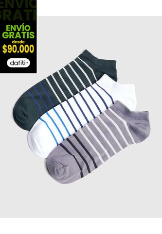 Medias Para Hombre Invisible Color Negro Marca Ostu #60980330 Ostu