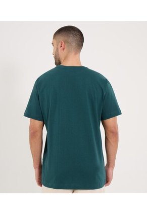 Camiseta Para Hombre Manga Corta Cuello Redondo Color Verde Marca Ostu #60091845