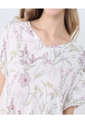 Blusa Para Mujer Manga Corta Color Lila  Marca Ostu #40121126