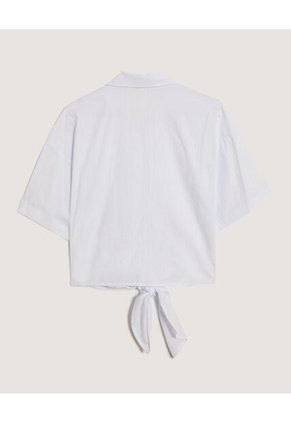 Blusa Para Mujer Manga Corta Color Blanco Marca Ostu #40121211