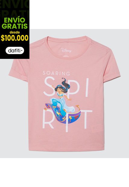 Camiseta Para Niña Manga Corta Color Rosado  Marca Ostu #90090185
