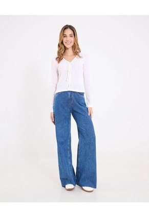 Blusa Para Mujer Manga Larga Color Crema Marca Ostu #40121218