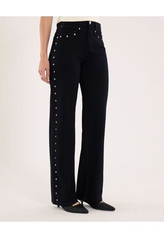 Jean Para Mujer Straight Color Negro Marca Ostu #40160598 Ostu