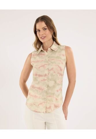 Camisa Para Mujer Manga Sisa Color Verde Marca Ostu #40010317 Ostu